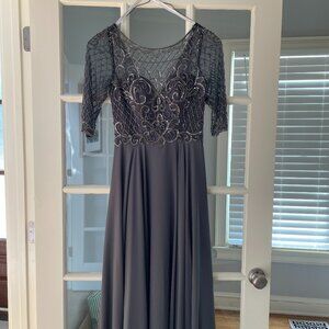Brand New Christina Wu Elegance Gown - Size 2- Color: Charcoal